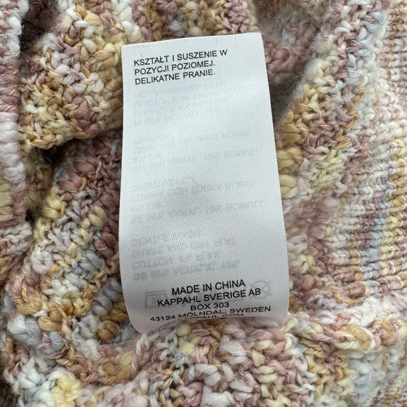 KappAhl Multicolor Marled Long Sleeve Knit Sweater Size M Medium Crew Neck - Picture 8 of 8